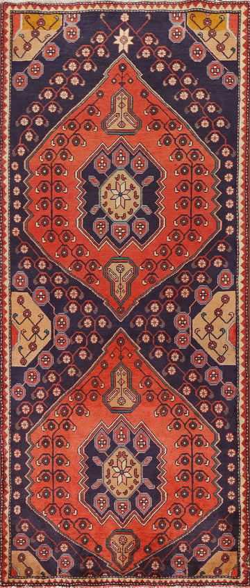 Vintage Wool Mahal Persian Runner Rug 4x10