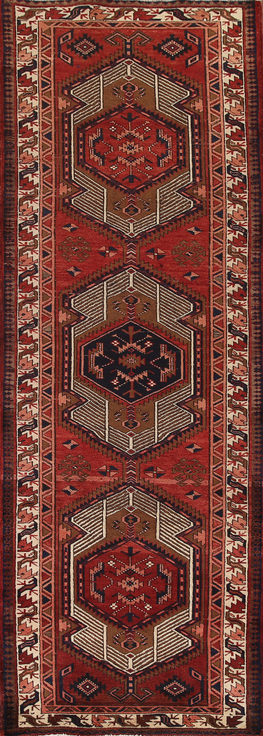 Geometric Ardebil Persian Runner Rug 4x11