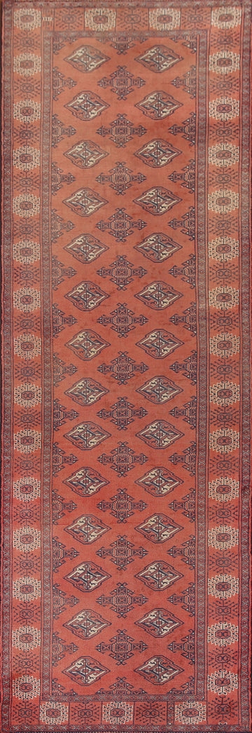 Vegetable Dye Bokhara Persian Runner Rug 3x12