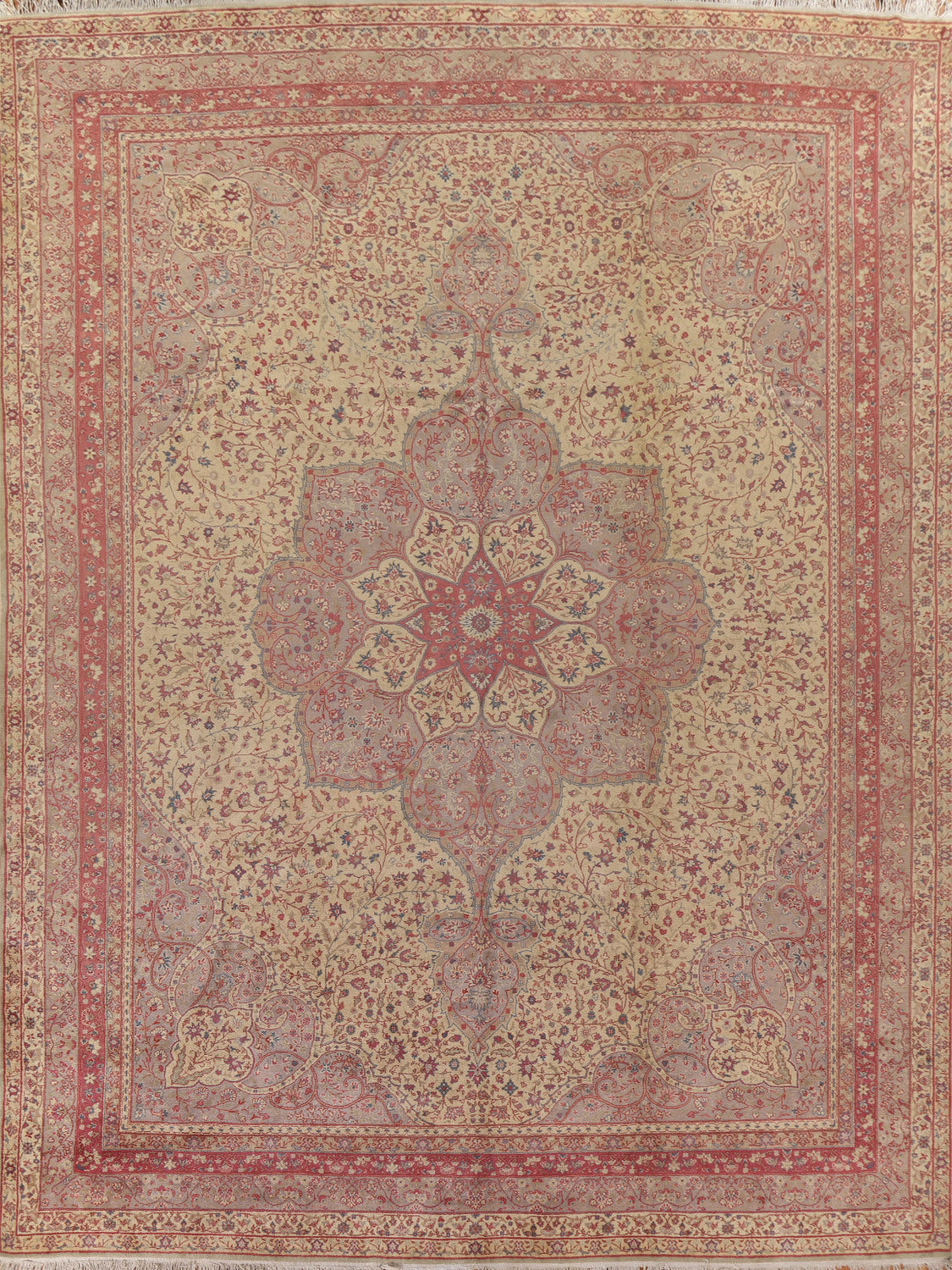 Antique Vegetable Dye Sivas Turkish Large Rug 12x15