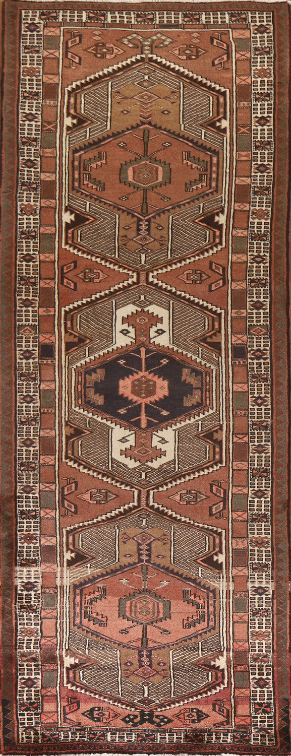 Geometric Ardebil Persian Runner Rug 3x11