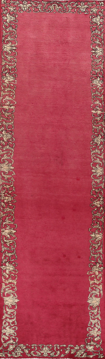 Pink Fuchsia Tabriz Persian Runner Rug 3x12