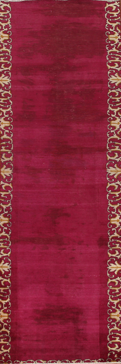 Pink Fuchsia Tabriz Persian Runner Rug 3x11