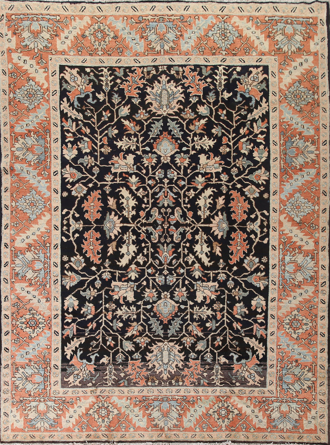 Vegetable Dye Heriz Serapi Persian Area Rug 9x11