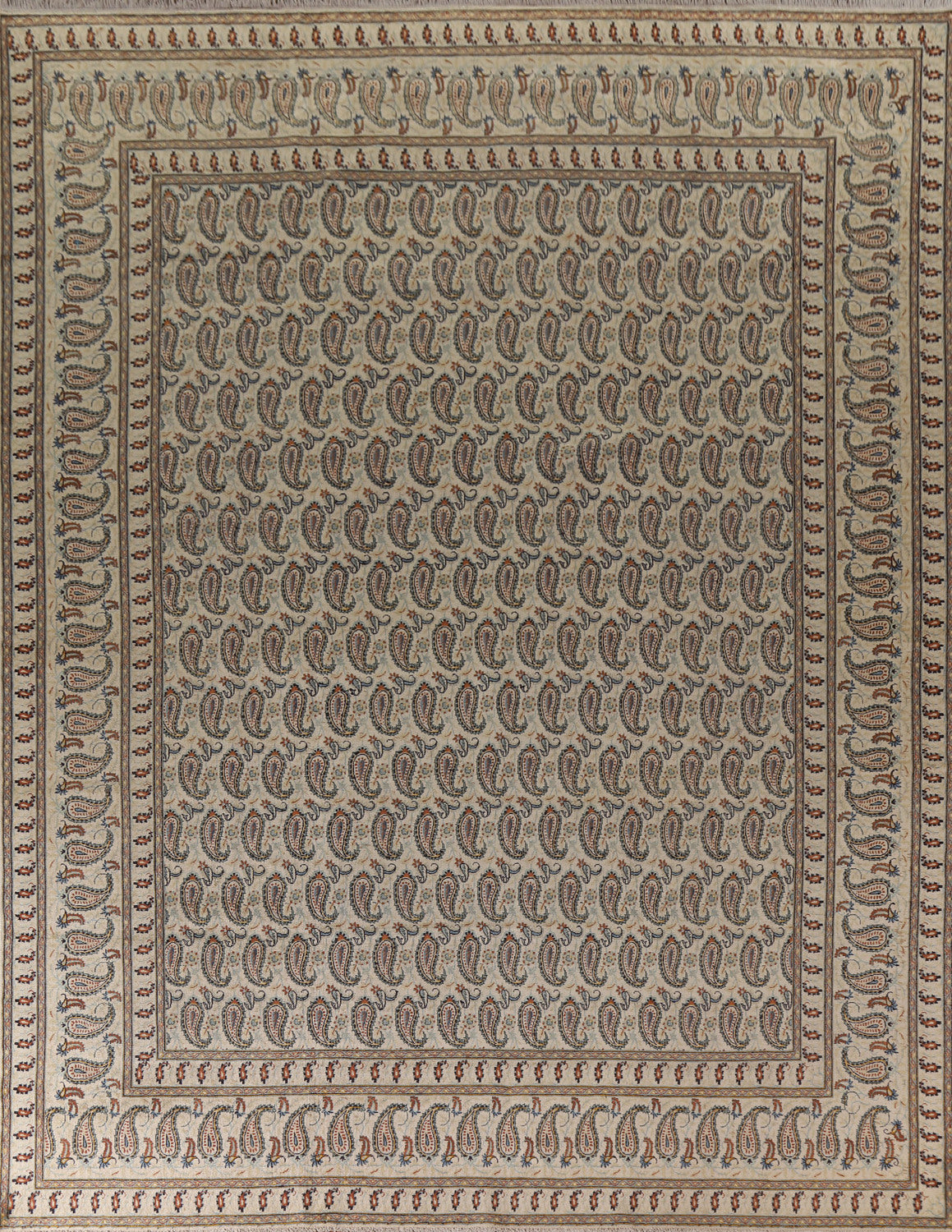 All-Over Paisley Kashan Persian Area Rug 10x13