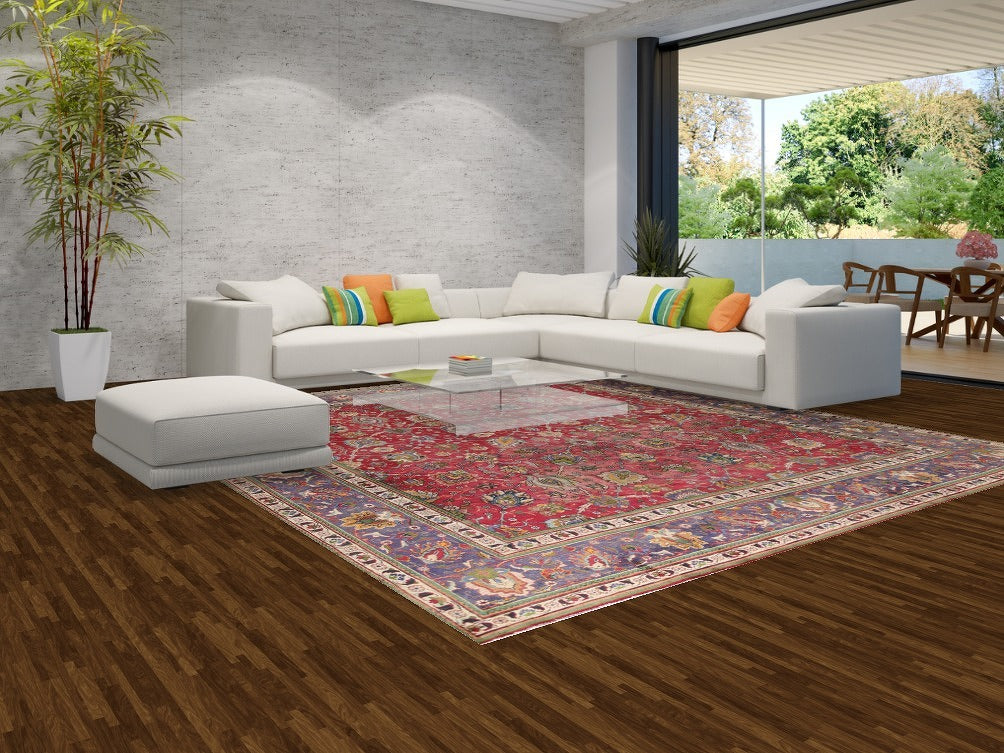 Handmade Floral Tabriz Large Persian Rug 11x13
