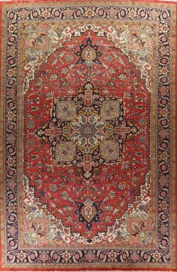 Madder Vegetable Dye Heriz Serapi Persian Rug 13x19