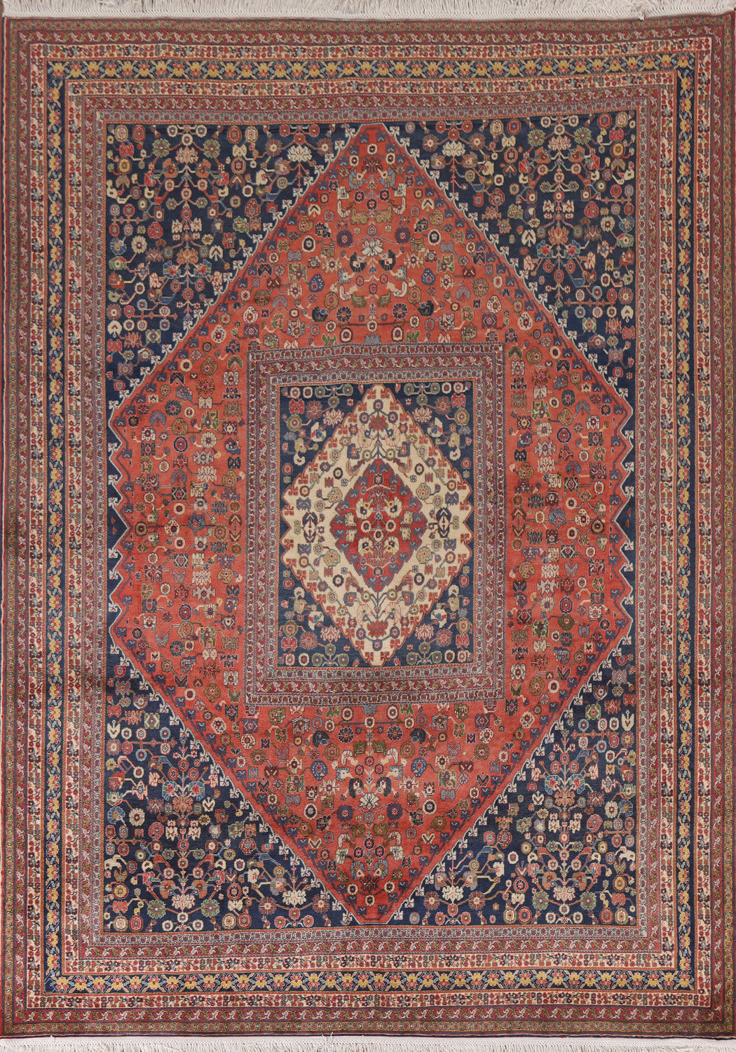 Madder Vegetable Dye Qashqai Persian Area Rug 7x10