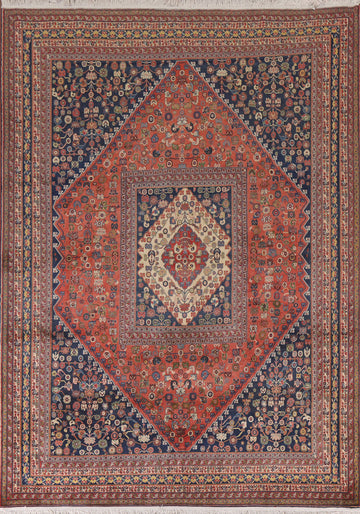 Madder Vegetable Dye Qashqai Persian Area Rug 7x10