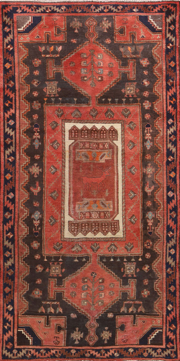 Animal Pictorial Ardebil Persian Runner Rug 4x9