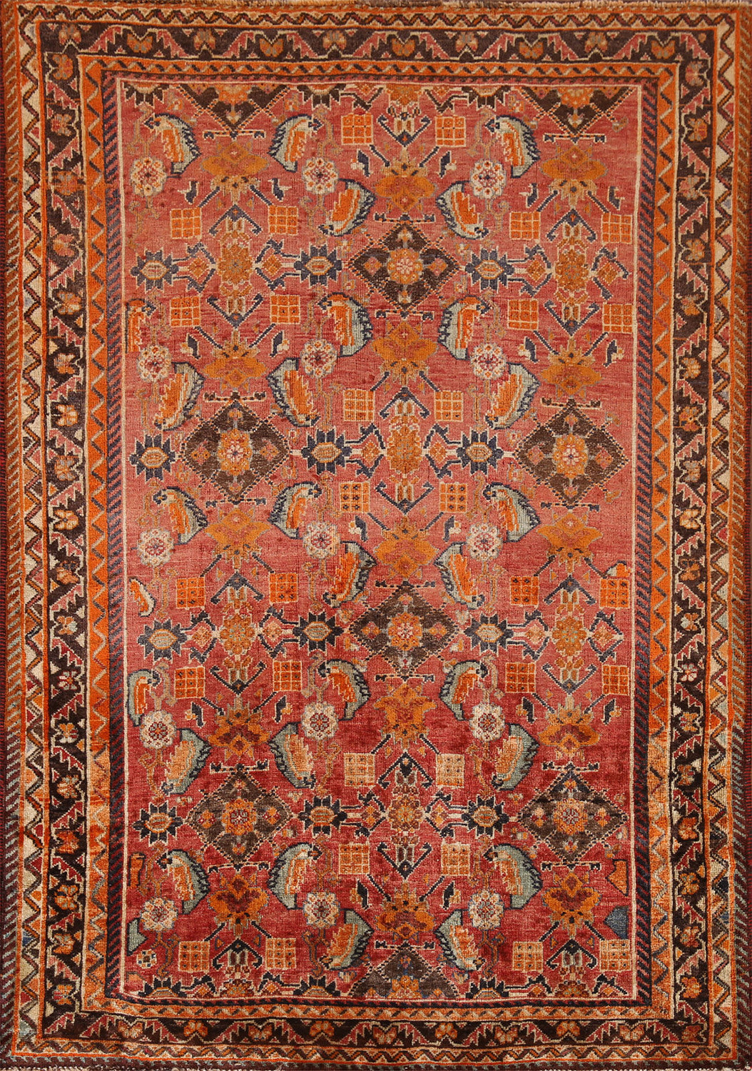 Handmade Wool Kashkoli Persian Rug 4x6