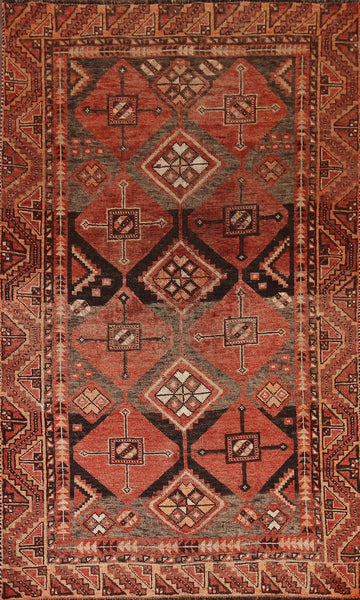 Wool Geometric Lori Persian Rug 4x7