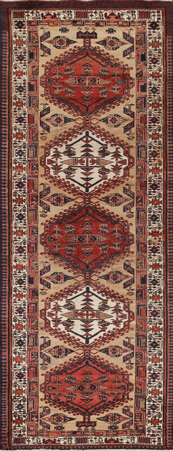 Geometric Ardebil Persian Runner Rug 4x11