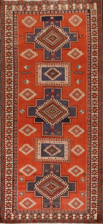 Geometric Wool Ardebil Persian Rug 5x12