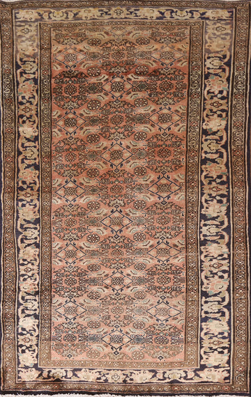 Geometric Hamedan Persian Area Rug 5x9