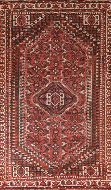 Geometric Shiraz Persian Area Rug 5x8