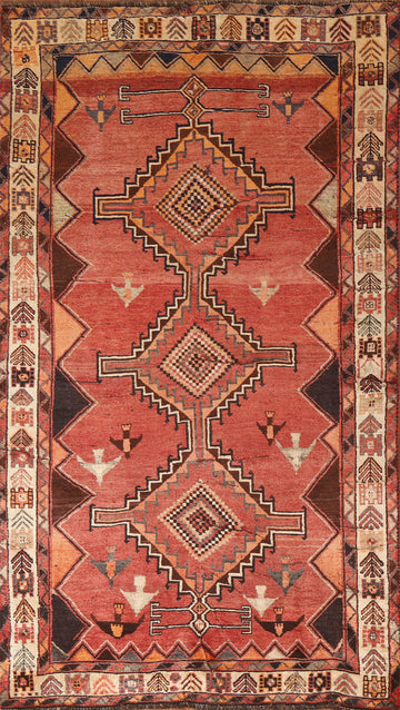 Tribal Geometric Shiraz Persian Area Rug 5x9