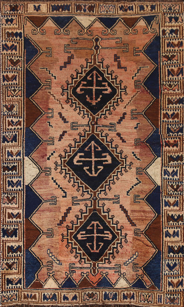 Vintage Wool Lori Persian Rug 4x8