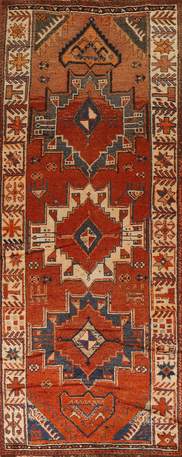 Vegetable Dye Lori Persian Runner Rug 4x12