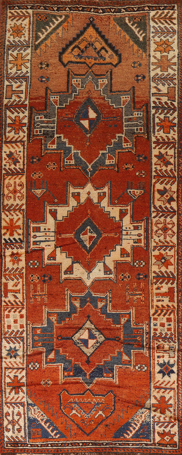 Vegetable Dye Lori Persian Runner Rug 4x12