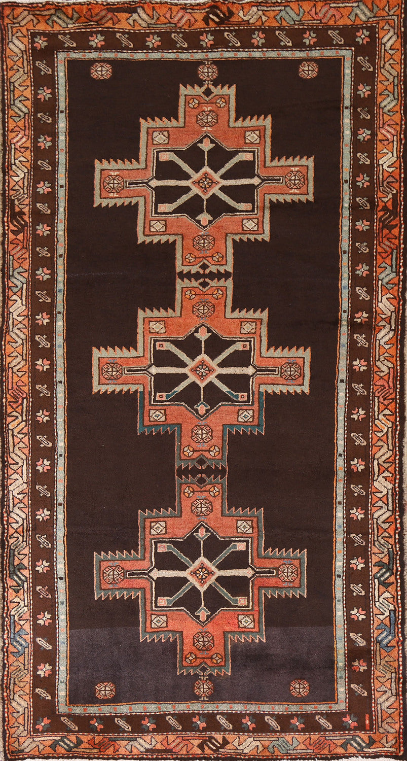Geometric Ardebil Persian Runner Rug 4x9