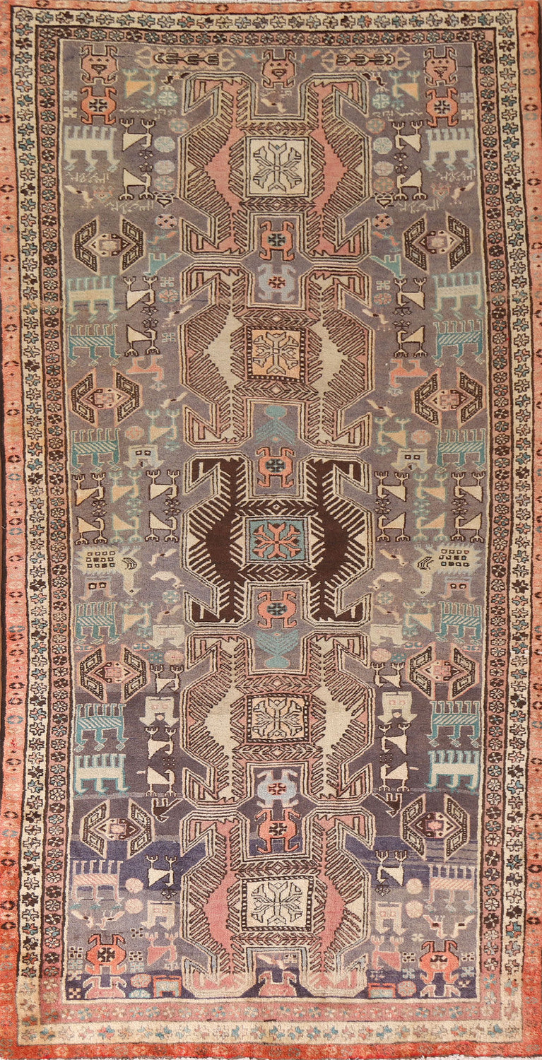 Geometric Ardebil Persian Runner Rug 4x10