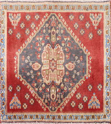 Vegetable Dye Abadeh Square Persian Rug 2x2