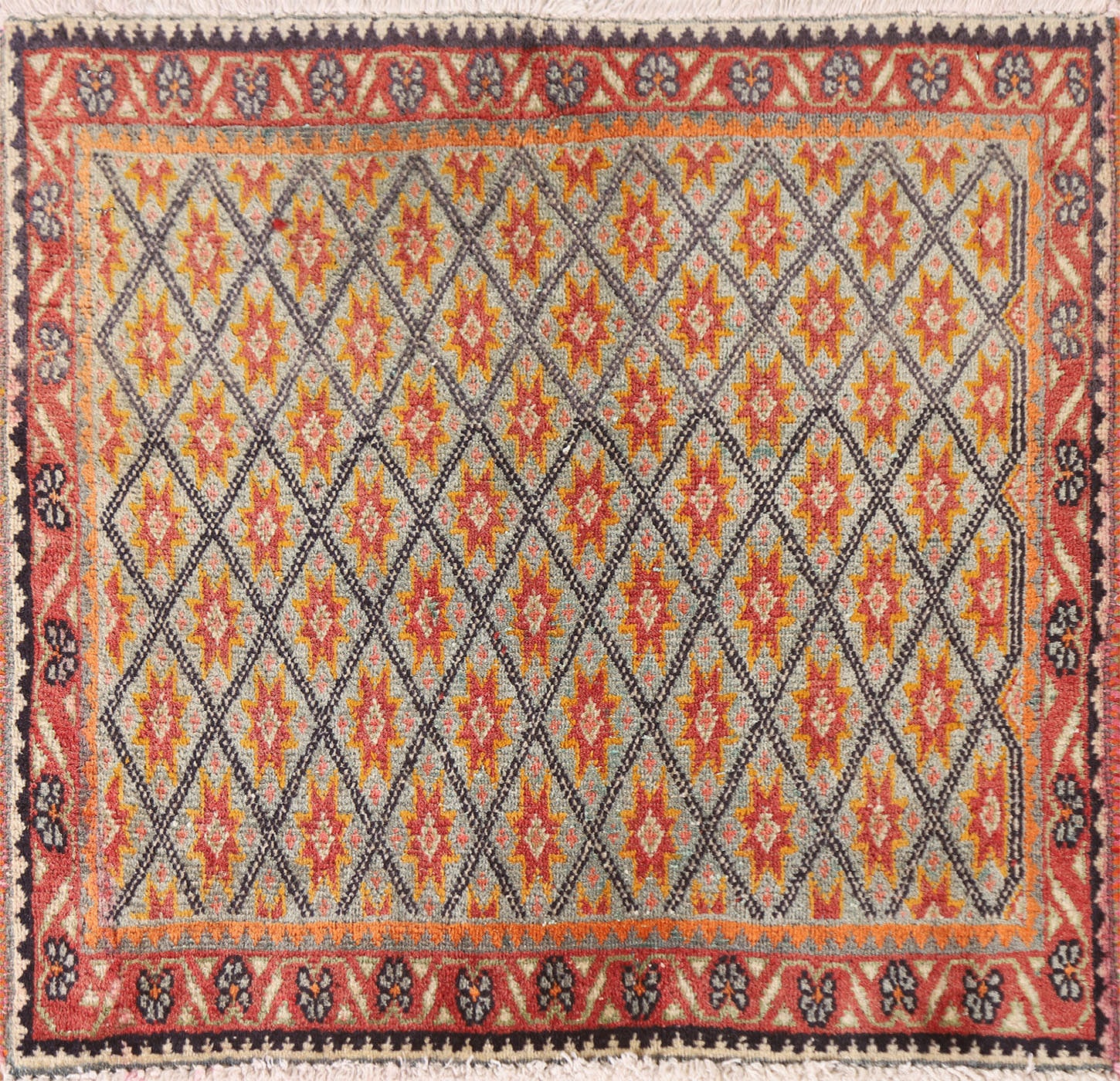 Vegetable Dye Tabriz Square Persian Rug 2x2