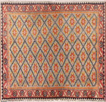 Vegetable Dye Tabriz Square Persian Rug 2x2