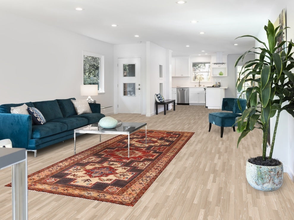 Geometric Ardebil Persian Runner Rug 4x11