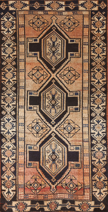 Vintage Wool Lori Persian Rug 4x8