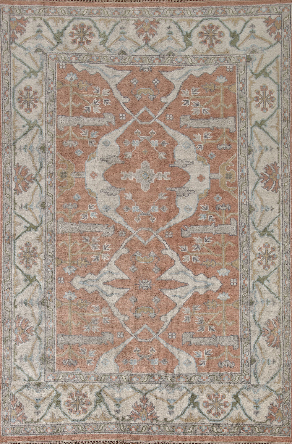 Handmade Wool Oushak Indian Area Rug 6x9