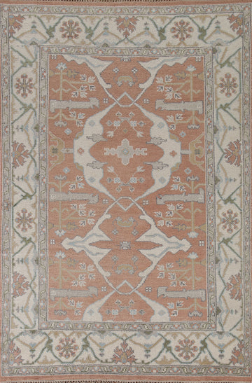 Handmade Wool Oushak Indian Area Rug 6x9