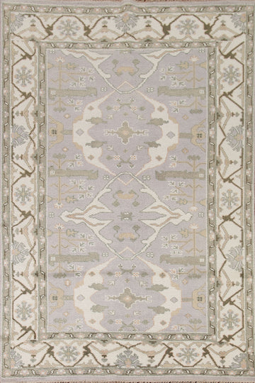 All-Over Oushak Indian Living Room Rug 6x9