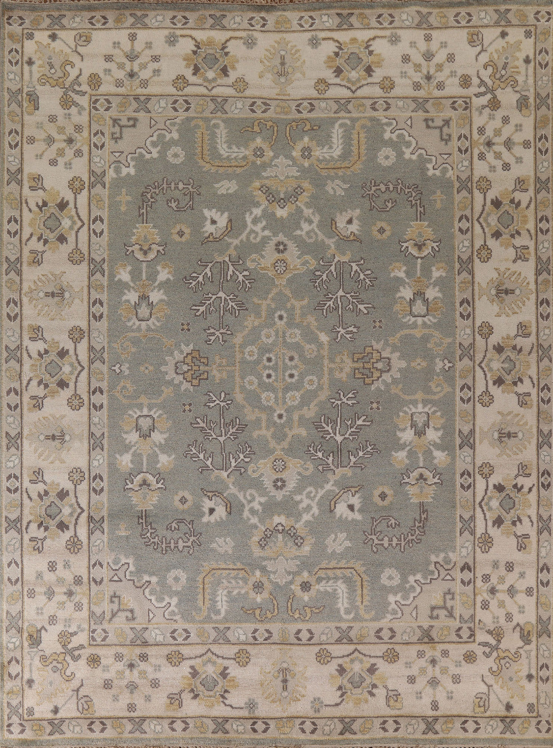 Geometric Oushak Oriental Area Rug 8x10