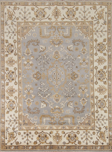 Handmade Gray Oushak Oriental Area Rug 8x10