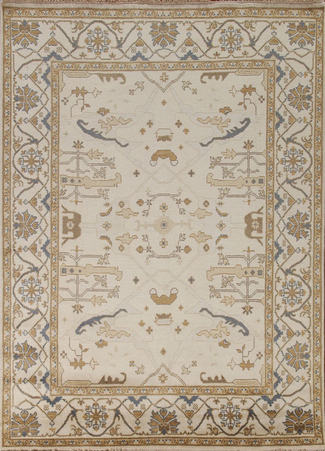 Geometric Wool Oushak Oriental Area Rug 8x10