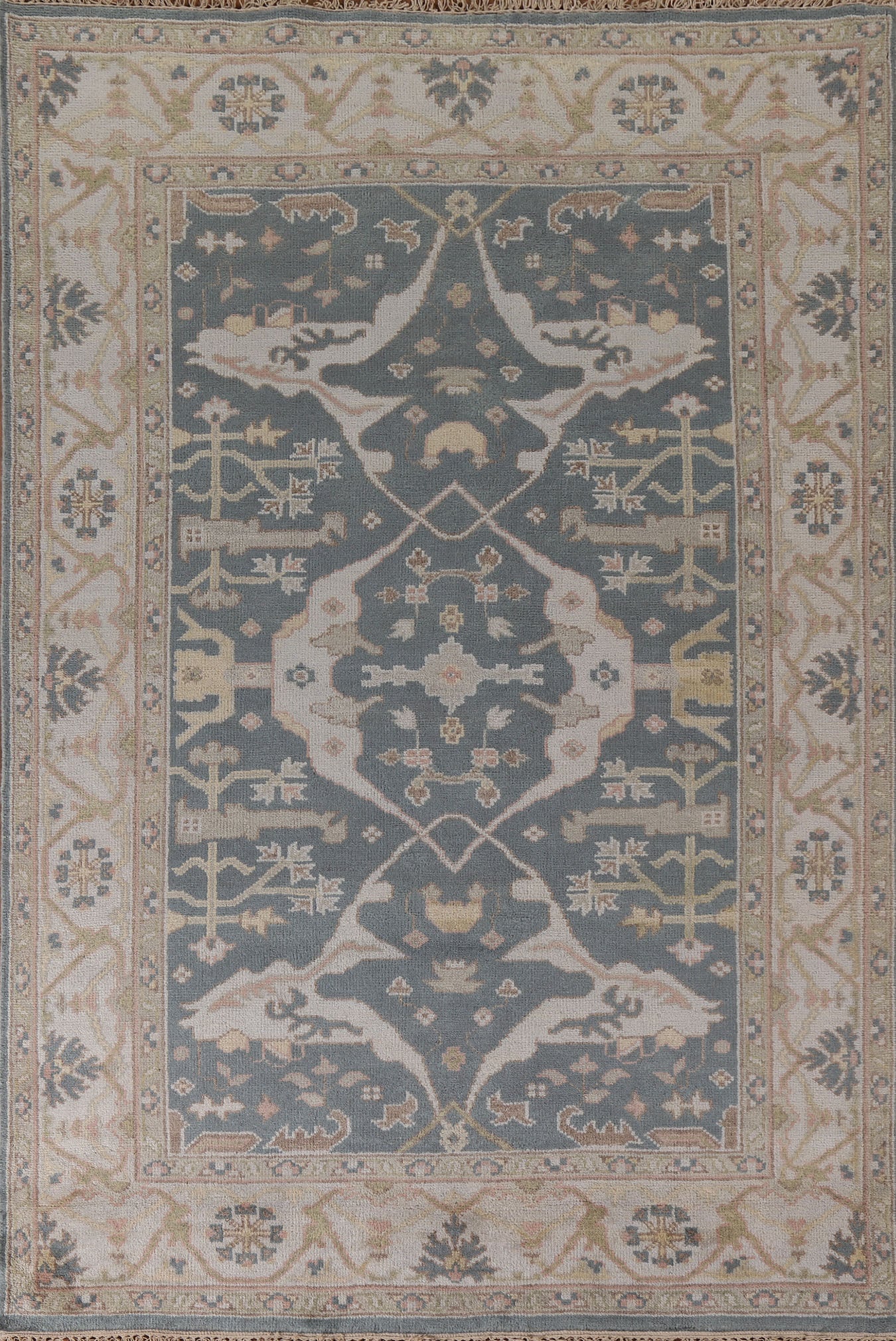 Handmade Wool Oushak Oriental Area Rug 6x9