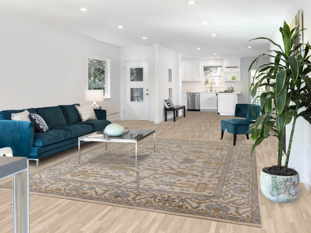 All-Over Oushak Living Room Area Rug 8x10