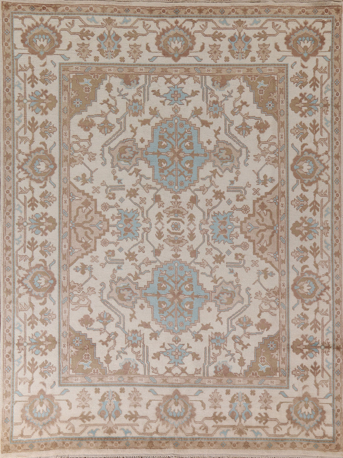 Handmade Oushak Indian Living Room Rug 8x10