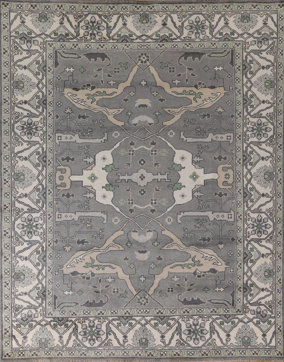 Gray Oushak Oriental Area Rug 8x10