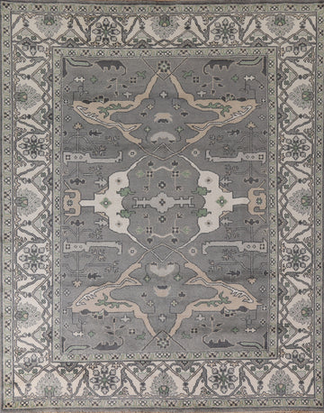 Gray Oushak Oriental Area Rug 8x10
