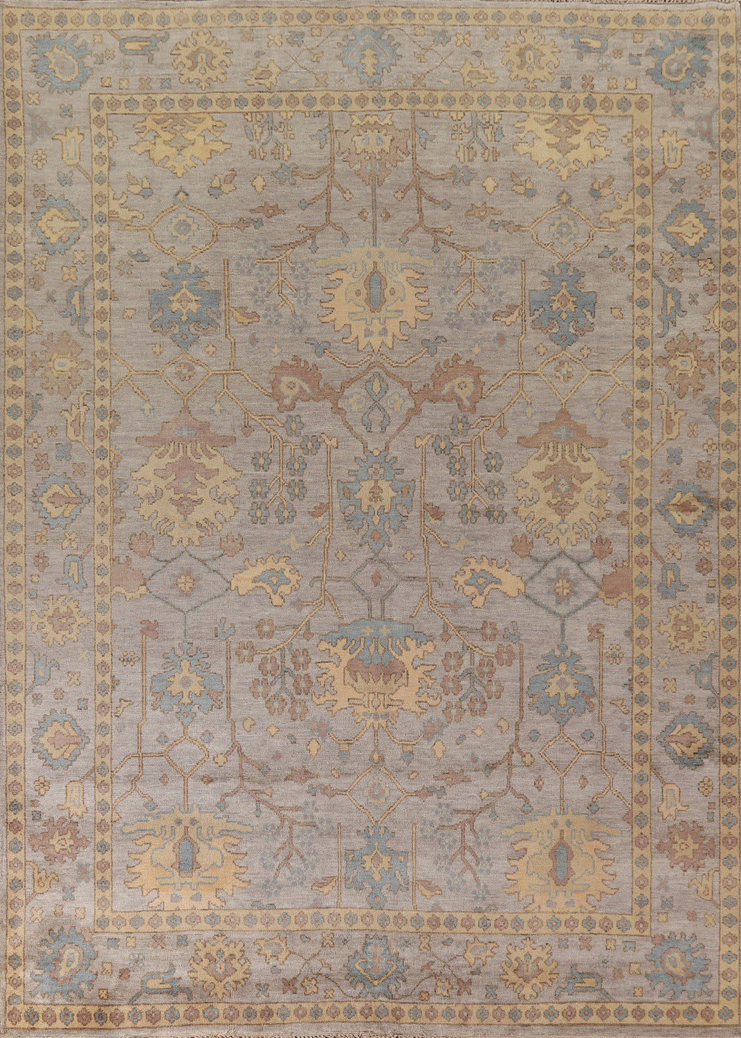 All-Over Oushak Indian Area Rug 8x10