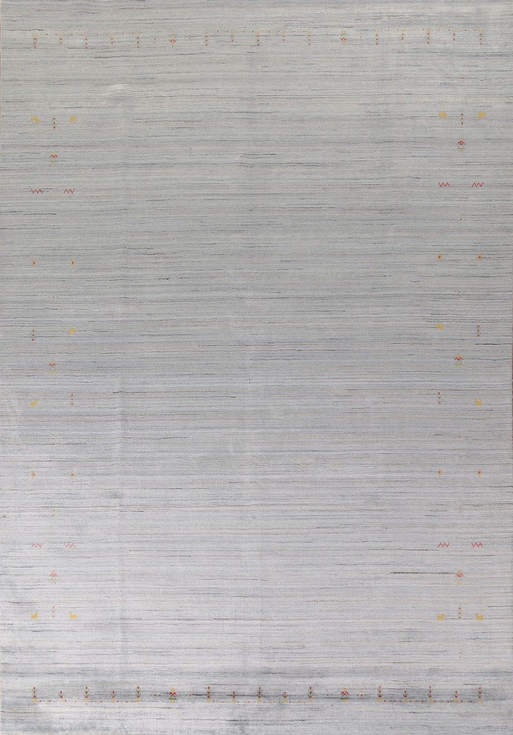 Striped Gabbeh Living Room Area Rug 9x12
