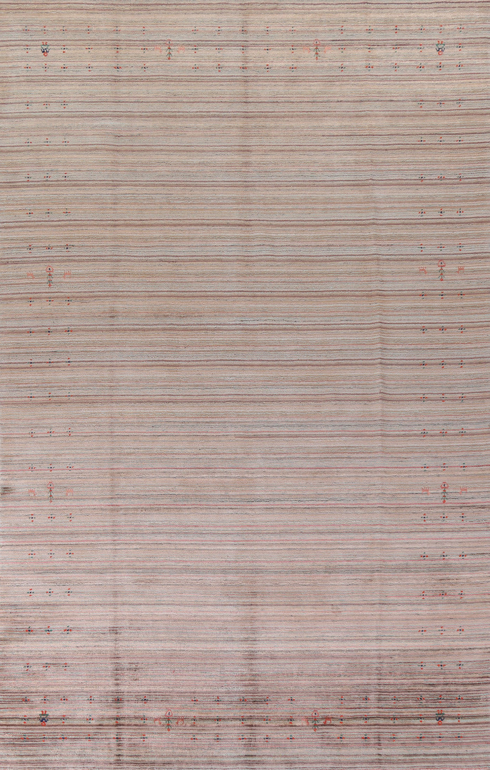 Striped Gabbeh Oriental Area Rug 8x12