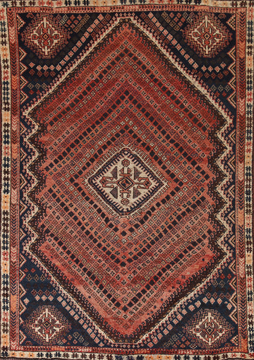 Geometric Shiraz Persian Rug 5x7