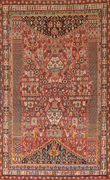 Handmade Shiraz Persian Area Rug 5x8