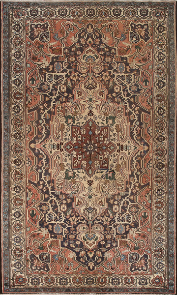 Handmade Wool Bakhtiari Persian Area Rug 6x10