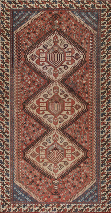 Geometric Bakhtiari Persian Area Rug 5x10