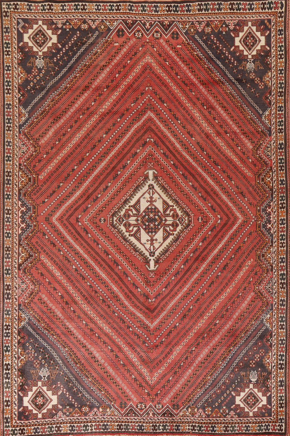 Geometric Shiraz Persian Area Rug 7x10